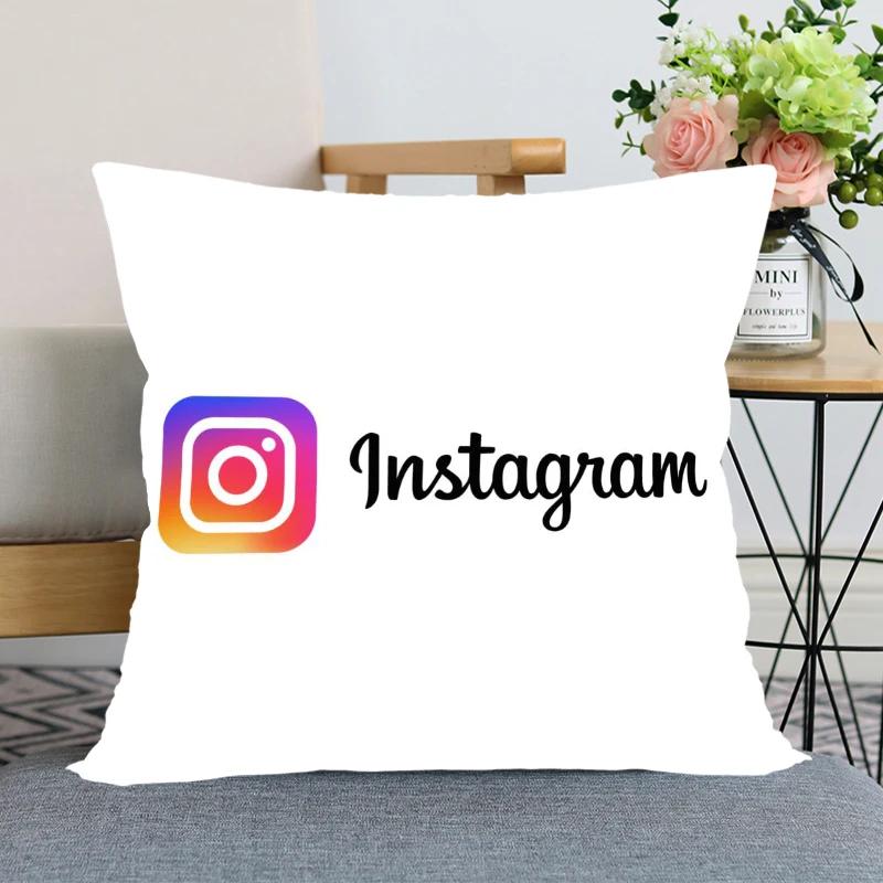 App Logo Youtube Pillowcase Bedroom Home Decorative Pillow Cover Square Zipper Pillow Cases Satin Soft Fabric 40X40Cm 45X45Cm