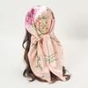 Luxury Brand Satin Square Scarf Women Muslim Hijab Scarves Female Shawl Wrap Headband Foulard 90*90Cm Hair Accessories Bandana