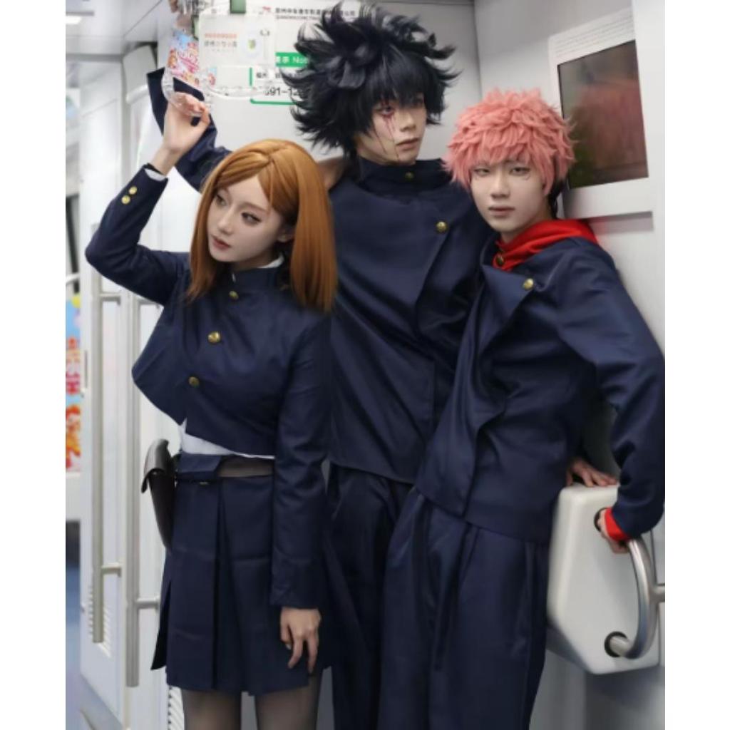 Anime Tokyo Itadori Yuji Cosplay Costume Jujutsu Kaisen Outfit Full Set for Halloween Party