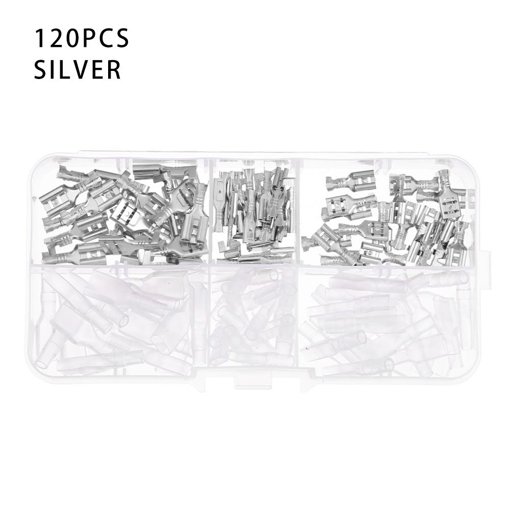 120/135/270/360PCS 2.8/4.8/6.3mm Male Female Electrical Terminals Connector Wire Connectors Plug Spring Insert Spade