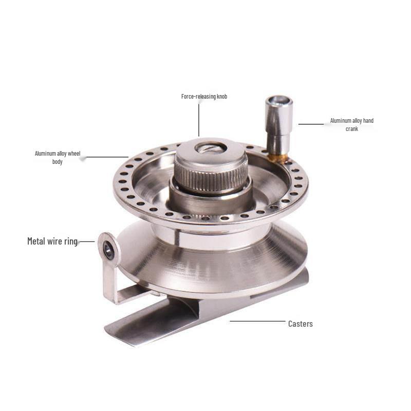 All-Metal Fishing Reel for Drag, Surfcasting, Ice Fishing, and Spinning