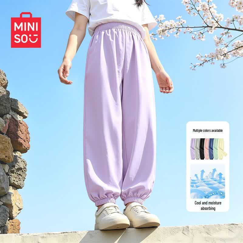 MINISO Girls' Summer Quick-Dry Anti-Mosquito Pants