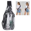 Clear Sling Bag Stadium Approved Small PVC Casual Waterproof Transparent Chest Bag for Hiking Stadium Or Concerts