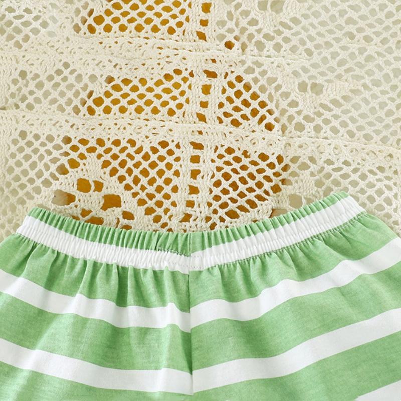 2Pcs/Set Cotton T-shirts Shorts Tank Top Boys Girls Sleeveless Children Sets Kids Clothes Vest Suit Summer Children Clothing Baby