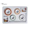 Non-slip Beading Board Bead Design DIY Jewelry Making Tray Flocked Organizer Tool for Necklace And Bracelet Beads Sorting Stringing Multi-groove