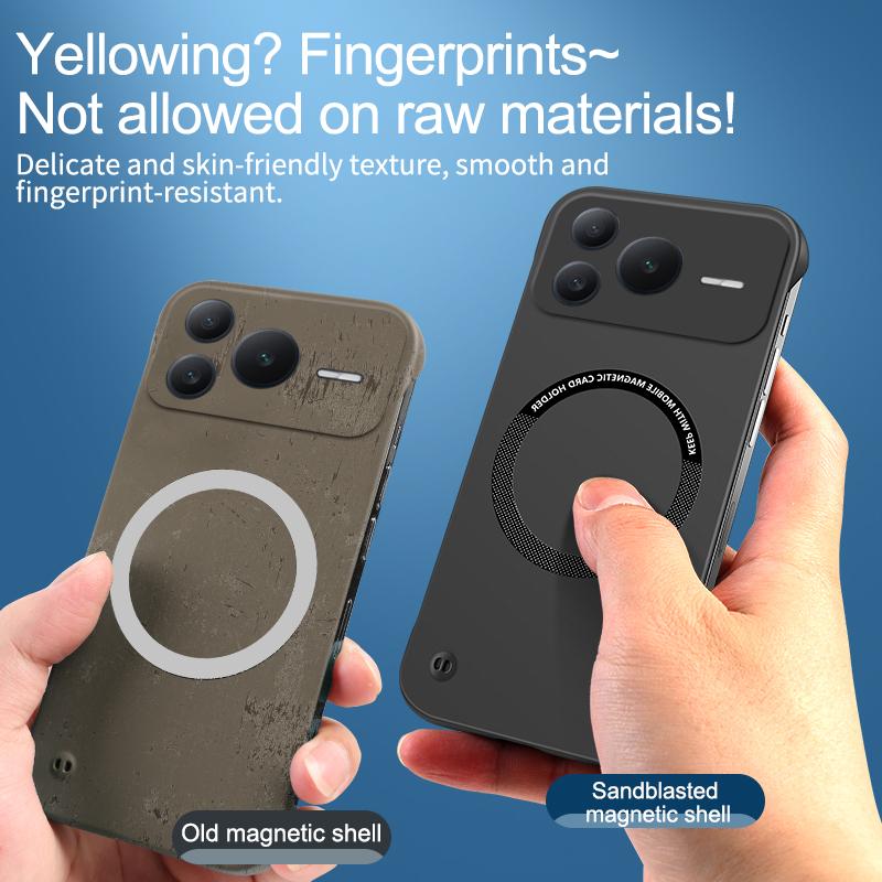 Ultra Lightweight Bezel-less Magnetic Case For Honor Magic 6 7 8 Pro Lite Win Power 2 400 Pro Matte Skin Feel Hard Phone Cover