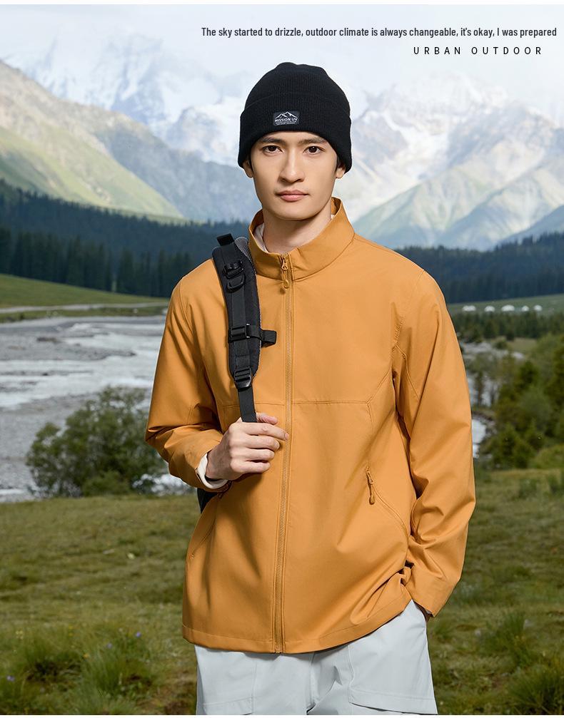 YKK Zipper Stand Collar Waterproof Windbreaker Jacket 6610 - Spring & Autumn Style