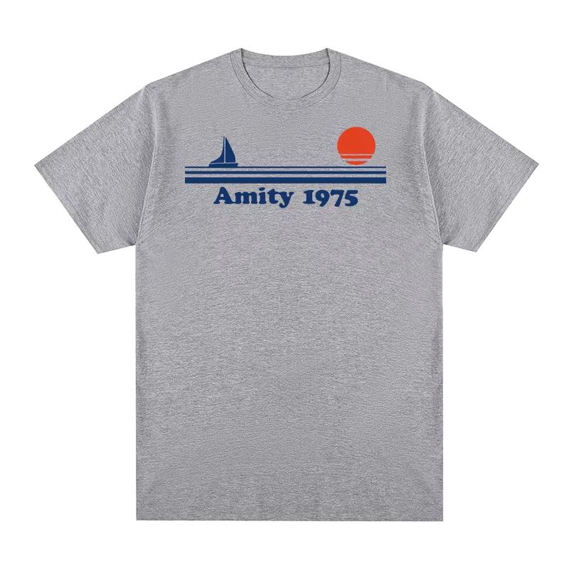 Jaws T-shirt Amity 1975 Retro Print Creativity Clothing Fashion Cotton Men Women T Shirt New TEE TSHIRT Y2K Gothic Cotton Oversized T-shirts