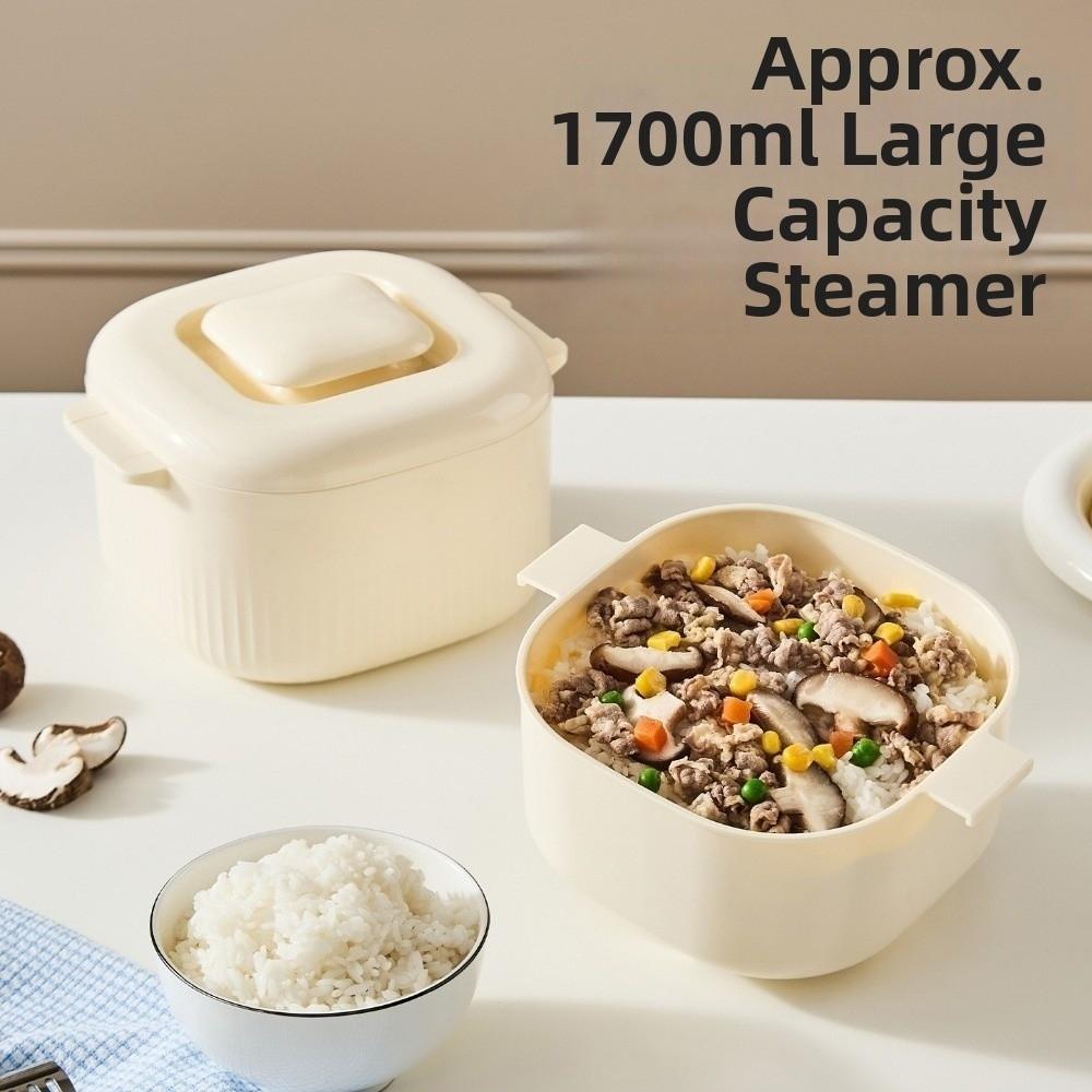 1700ml Microwave Rice Cooker Cooking Container Food Cooking Steamer  Party