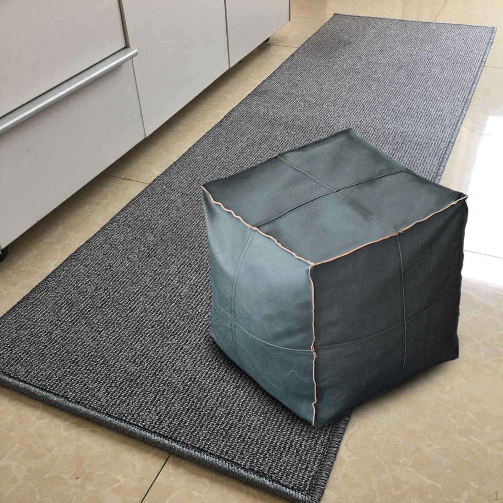 Чехол на пуф Hassock для хранения Оттоманская подушка Премиум square blue 4280₽