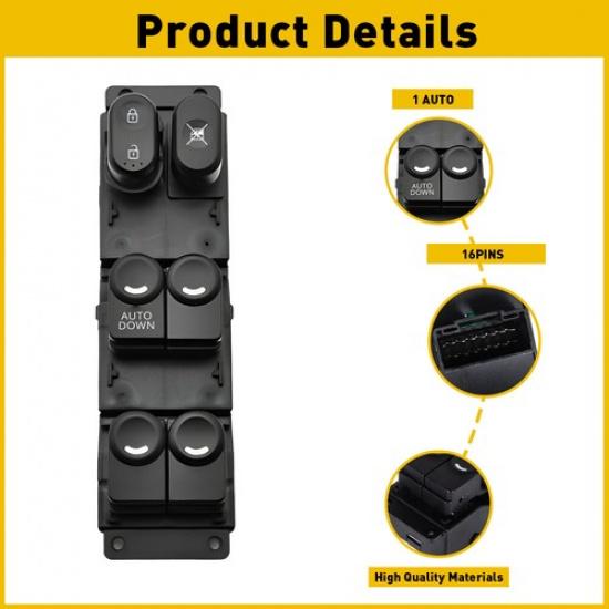 For 2011-17 Hyundai Accent Driver Door Master Power Window Switch Replacement EA