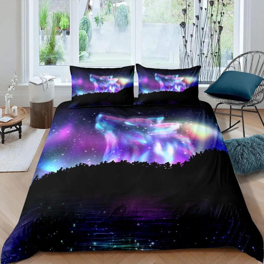 Robot Duvet Cover Set 3D Modern Science Fiction Cool Robot Bedding Sets Full Size Futuristic Machine Comforter Cover Set 2/3pcs