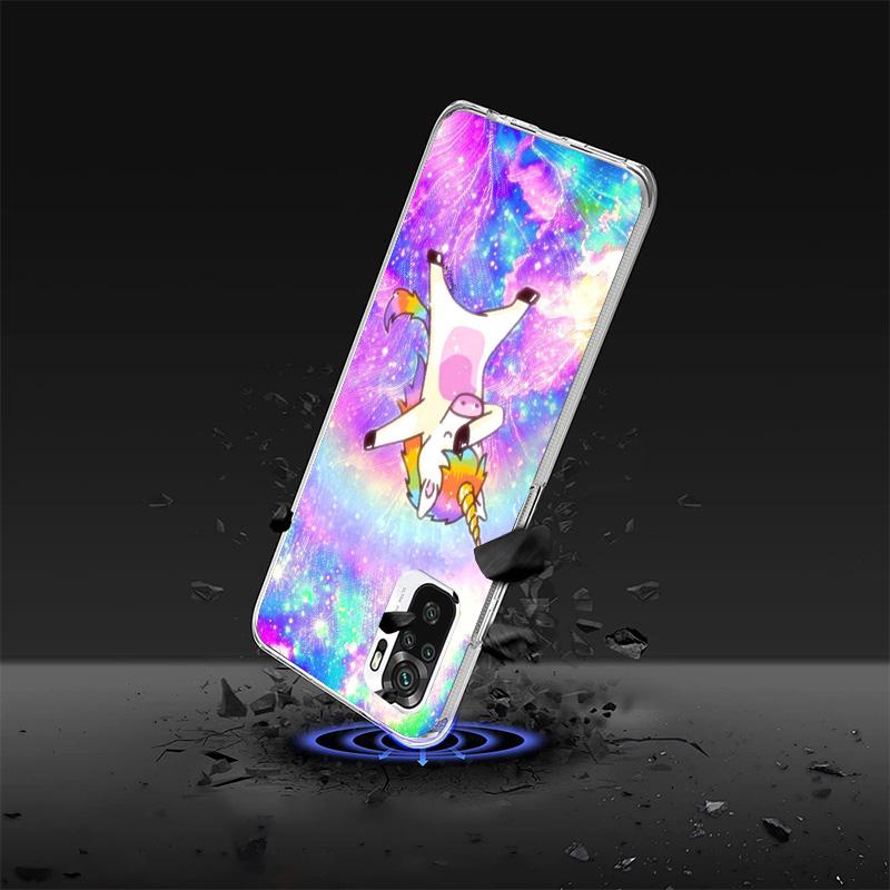 Pink Unicorn Rainbow Phone Case For Xiaomi Redmi Note 15 14 13 12S 12 11 Pro Plus 14S 11S 11E 10 10S 11T 5G Personalized Cover R