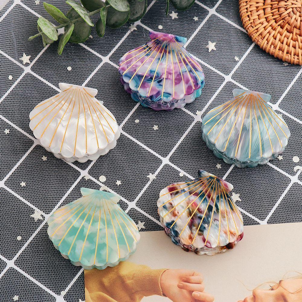 Hairpins Hair Crab Hairgrips Shell Hair Clips Acrylic Hair Claws Women Hair Accessories Shell Shape