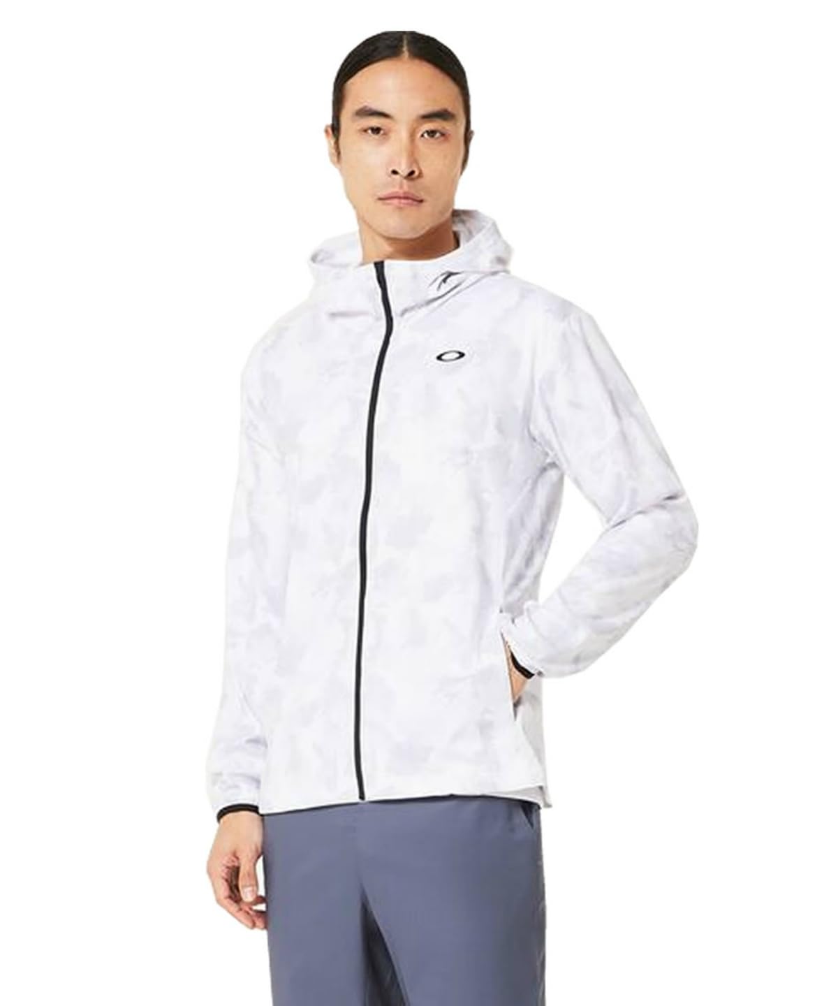 Oakley Enhance Knit Hoody White Size S Size Jacket, 15.0, Men s (186), Print, (Japanese M)