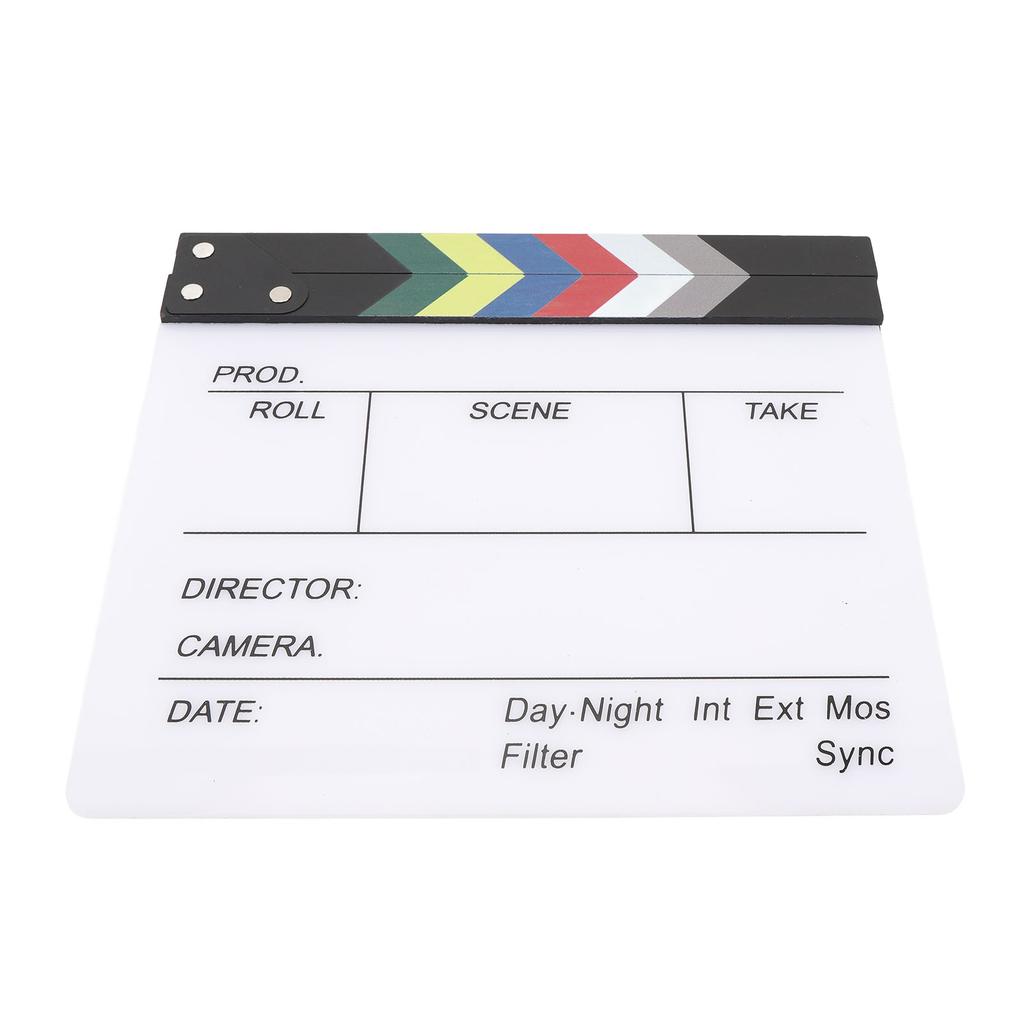 Movie Clapboard Acrylic Letters Display Scene Clapper Clap Board for Advertising Music Videos Docume