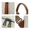Mini Checkered Leather Backpack - Contrast Color Convertible Shoulder Bag