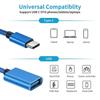 For Mobile Phone USB Female to Type C Male Adapter OTG 15.5CM Long Cable For Samsung S20 Huawei OTG Data Cable Converter