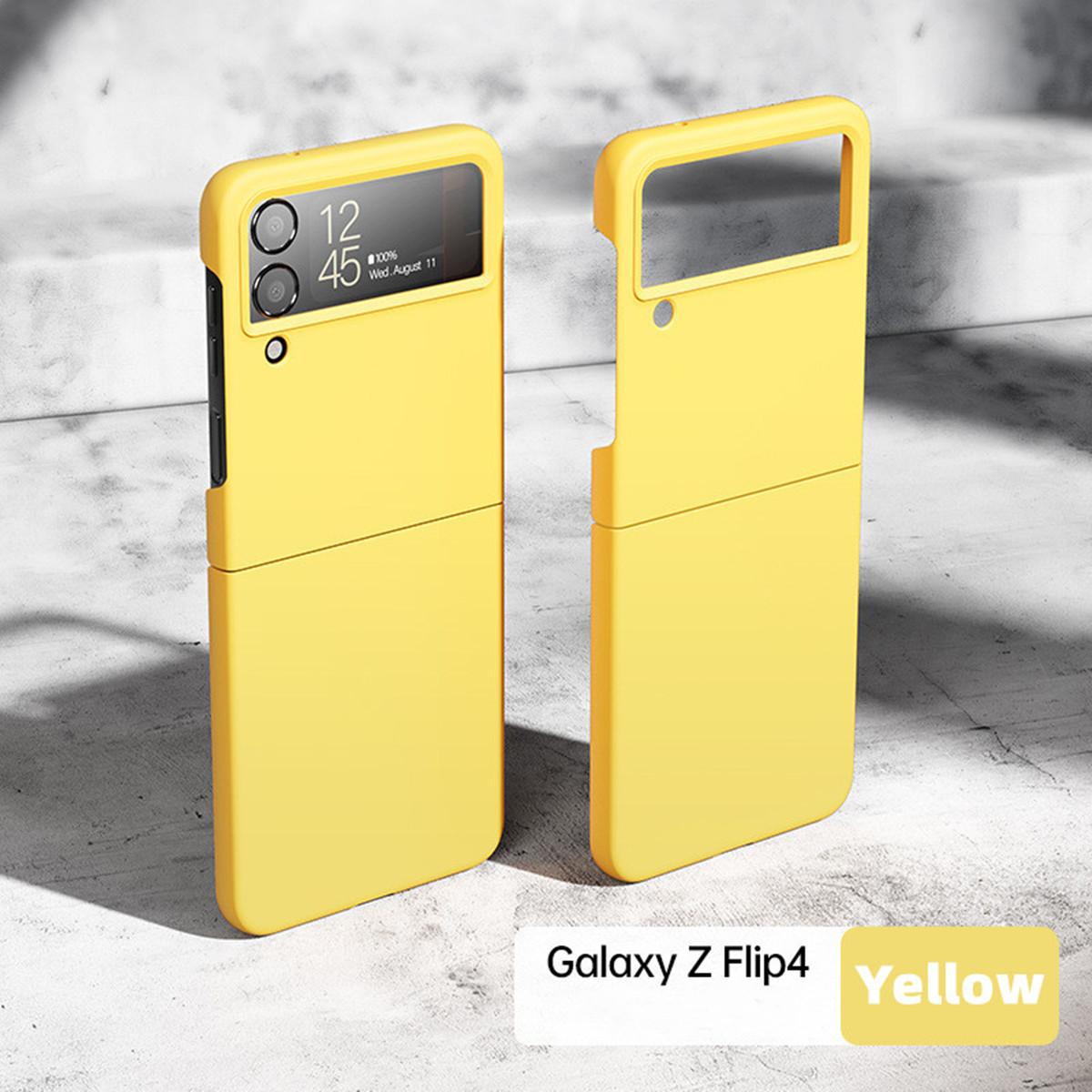 

Чехол для Samsung Galaxy Z Flip 4, ультратонкий жесткий ПК, противоударный, складной, износостойкий, устойчивый к падениям для Samsung Galaxy Z Flip 4 жёлтый