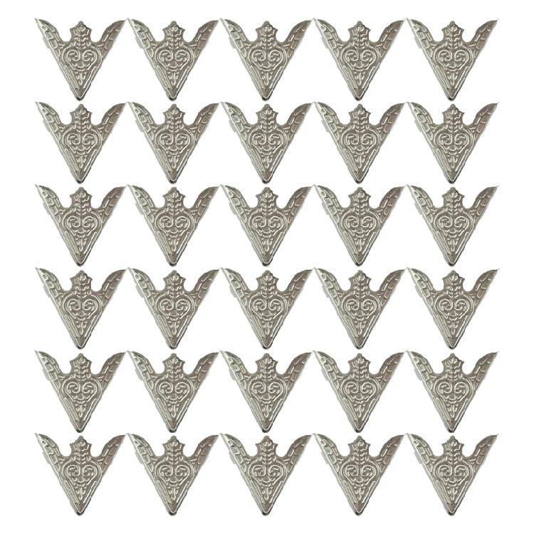 100Pcs Antique Collar Corner Reinforcement Iron Collar Corner Covers For Handmade Garment Embellishments Sewing Craft