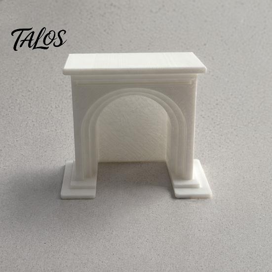 3D Printed Mini Fireplace, Micro Scene Furniture, Desktop Decoration for Room Box, Model Display Accessory