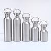 350/500/600/750/1000ml Edelstahl Fahrrad Wasserflasche Fitness Einwandige Wasserflasche Auslaufsicher Tragbarer Sportkessel