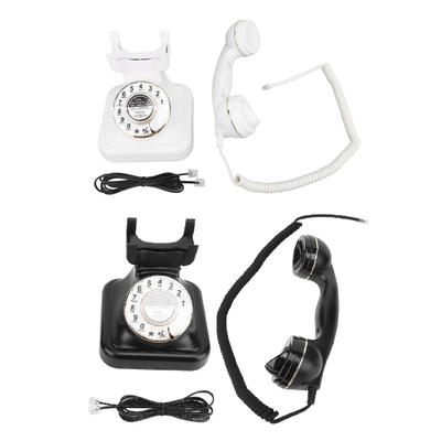 Otočný Retro Telefon Nastavitelná Hlasitost Vintage Drátový Telefon Pevný Telefon pro Domov Dům