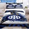 3 PEZZI F.C. Set Biancheria da Letto Morbido Stampato Internazionale Milano, Include 1 Federa per Piumone e 2 Federe per Cuscino, Perfetto per Camera da Letto, Dormitorio, Regalo per Fan