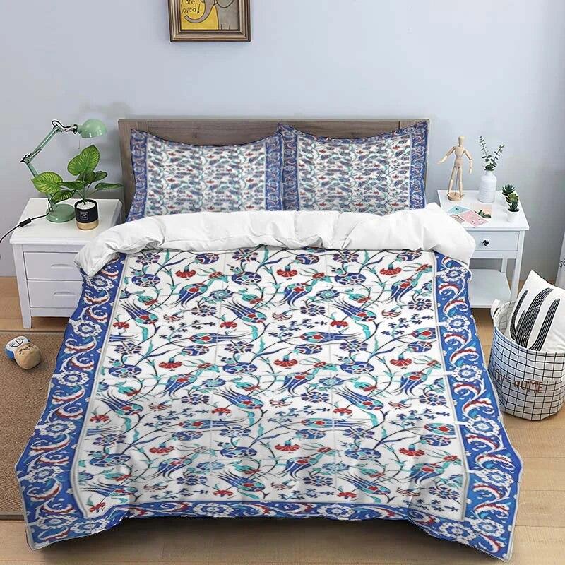 Muslim Prayer Kawaii  Bedding Sets New Greek Key Meander Duvet Cover Sets Bed Linens Queen King Size Modern Geometric Bedspread