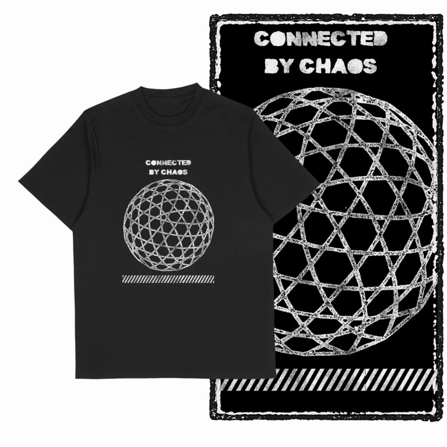 

Geometric Sphere Cotton T Shirt Men Graphic Streetwear Casual Hip Hop Retro Minimalist Style S чёрный