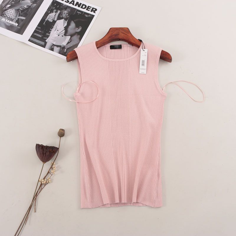 T's American Brand Minimalist Casual Sleeveless Knitwear Foreign Trade Original Order Super Comfortable Silm Vest