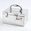 Stainless Steel Bank Password Lock-Box Cash Register Bill Box Money Box Combination Lock Coin Storage Safe Security Box