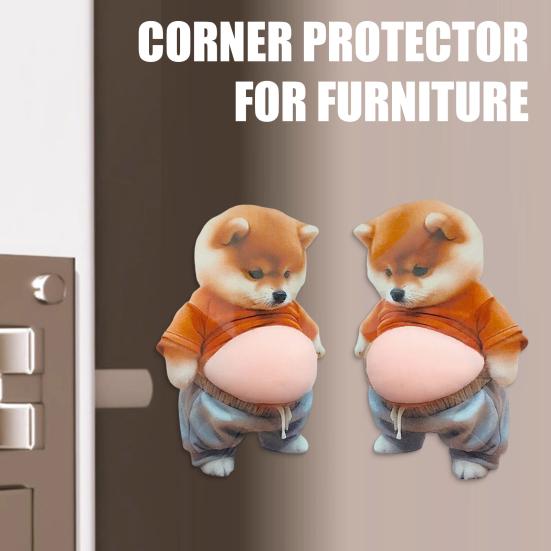 Anti-Collision Sticker Strong Buffering Rubber Bumper Relief Toy for Soft Stress Fat Dog Furniture Corners Cabinets