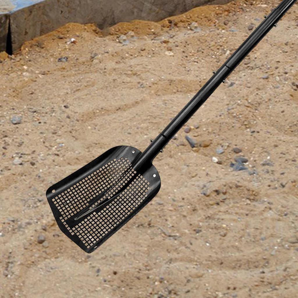 Sifting Shovel Metal Sand Sifter for Metal Detecting Chicken Coop Cat Litter Sand Gravel Filter Shovel Peanut Sifting Shovel