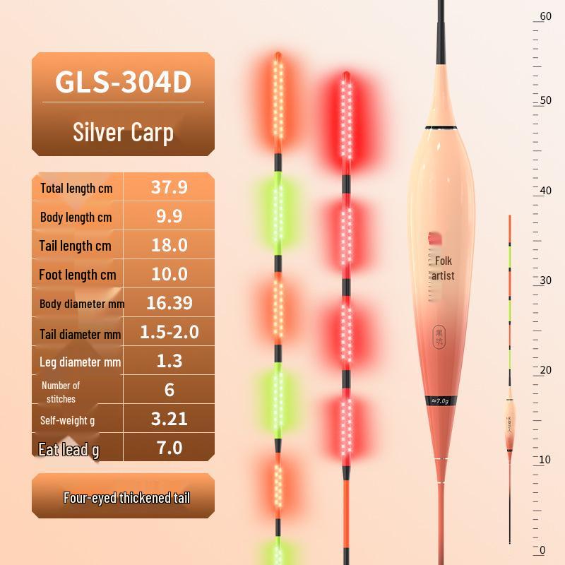 LED Night Glow Float for Silver and Bighead Carp Fishing