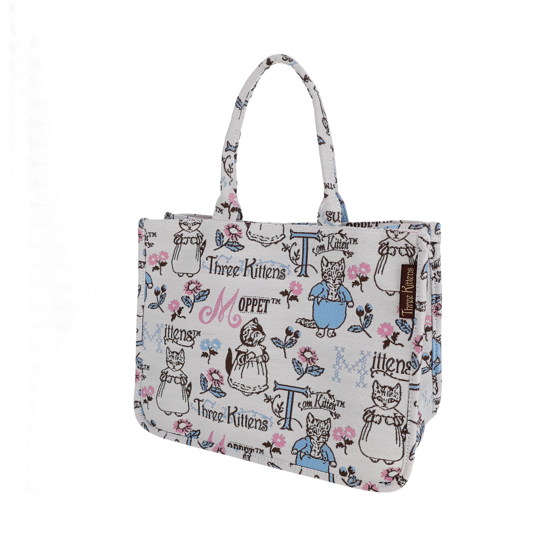 

Marushin Peter Rabbit Royal Kittens Tote Bag, Jacquard Weave, EVA Coating, 5715003400