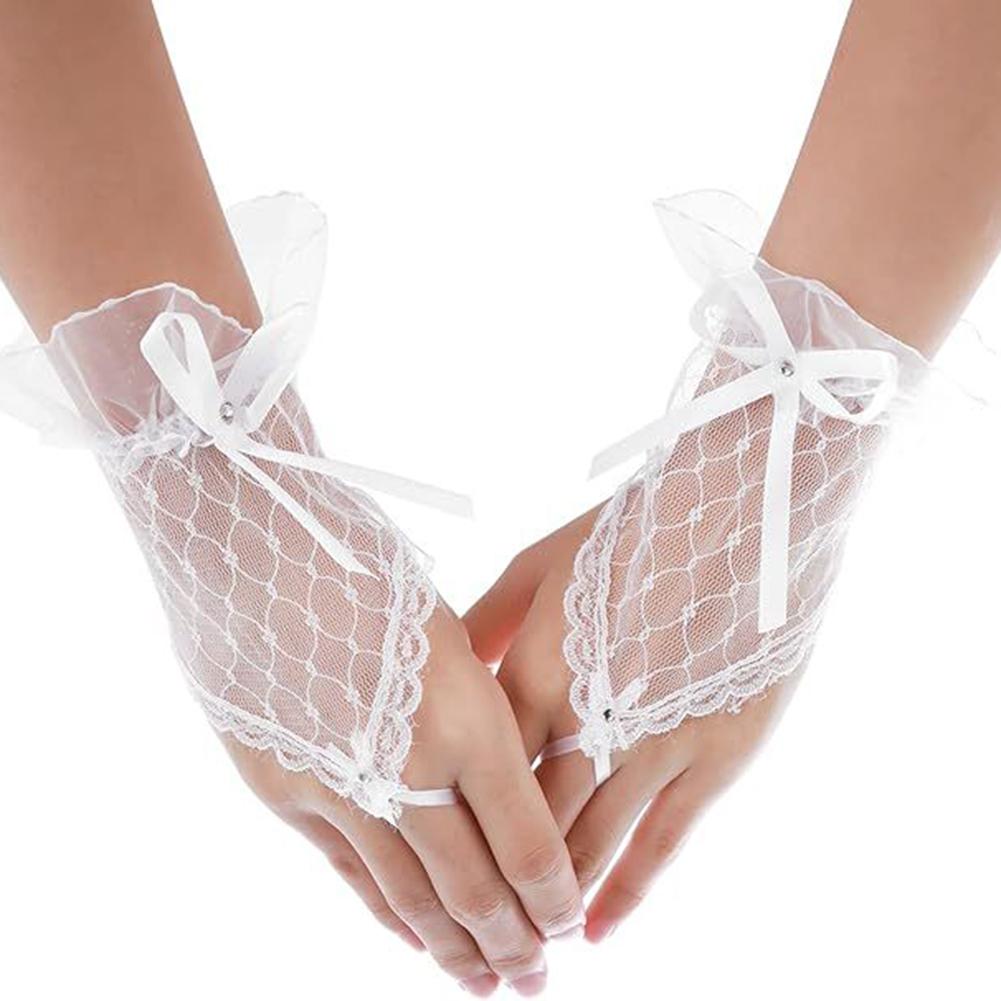 Совершенно новое состояние Свадебные перчатки Вечерние перчатки Кружевные перчатки