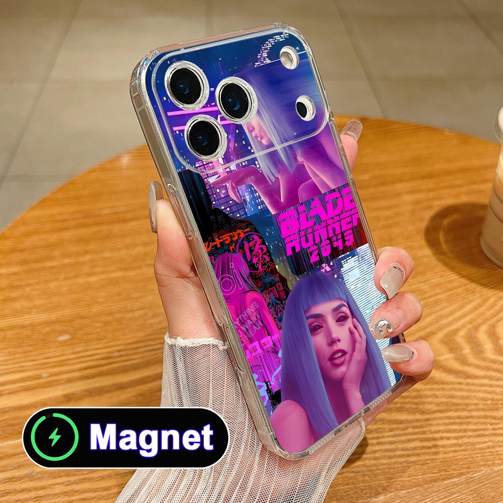 Ana de Armas Clear TPU Magsafe Mobile Phone Case for iPhone 17 16 15 14 13 12 11 Air Pro Max Plus Mini Colorful Cover