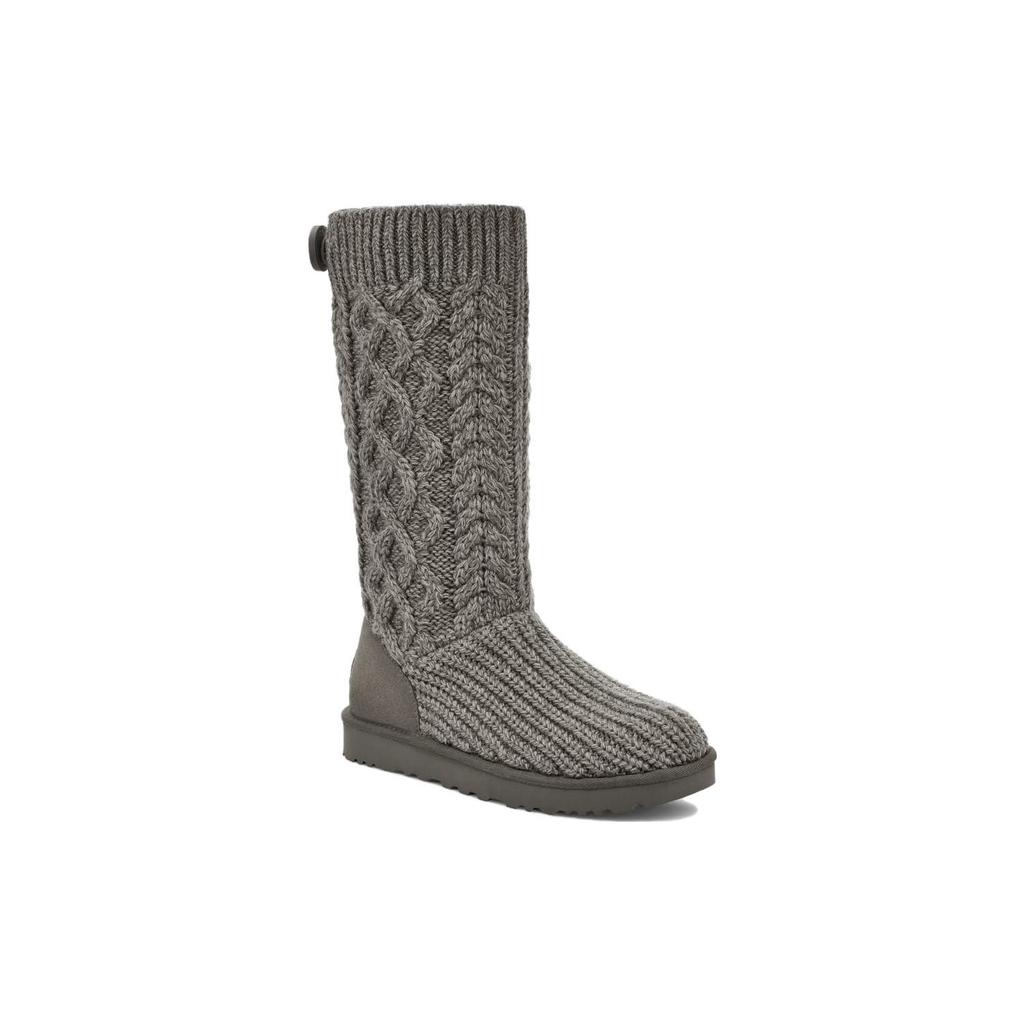 UGG Cardigan Classico Lavorazione a Maglia Treccia Stivale Grigio Donna 1146010-GREY
