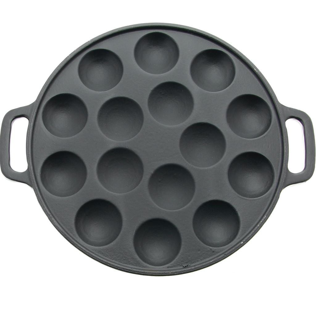 MINI 15 PANCAKES CAST IRON FRYING PAN
