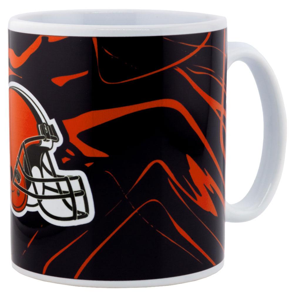 Taza con estampado de camuflaje de los Cleveland Browns One Size rojo/negro