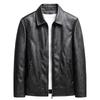 Spring and Autumn New Men's Leather Jacket Stand-up Collar Zipper Pocket Trendy Men's Decoration Fashion Casual Trend Versatile Leather Jacket Men