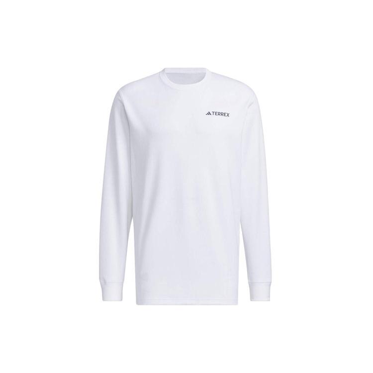 adidas LS GFX Tee White Men s IT8845 L