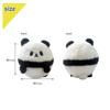 Stream Market Panda Plush Cushion, Round, Medium, PAP053