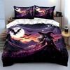 Fantasy Witch Halloween Decor Soft Comfortable Duvet Cover Bedding Set Included 1*Duvet Cover & 2*Pillowcases, Gift