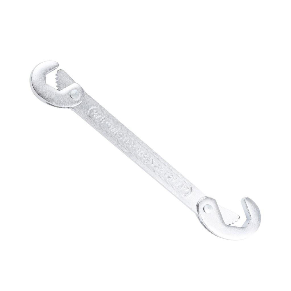Adjustable Double Hook Spanner Tool High Carbon Steel Large Open End Wrench Ergonomatic Handle For Expert Technicians