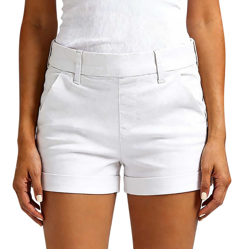 Women's Fashionable Casual -Color Shorts With Pockets