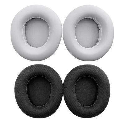 1Pair Earpads Mesh Fabric/Protein Leather Ear Pad Ear Cushions Cover Memory Foam Earmuff for Arctis Wireless Headsets