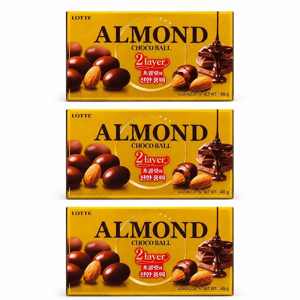 Lotte Almond Filled Chocolate Beans 46g