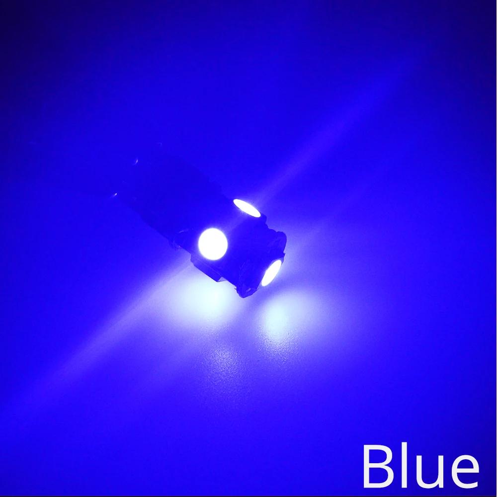 10X Auto T10 W5W 194 Car Brake Led Canbus Interior Reading Bulb Dome Dashboard Lamp 5050 5SMD Reverse Light License Plate Lamps